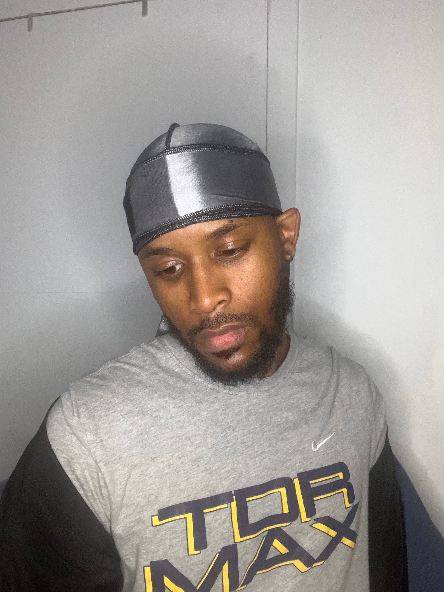 Superchill ™ No-Tie Durag SILKY (Solar Drift + Carbon Steel) 2 pack