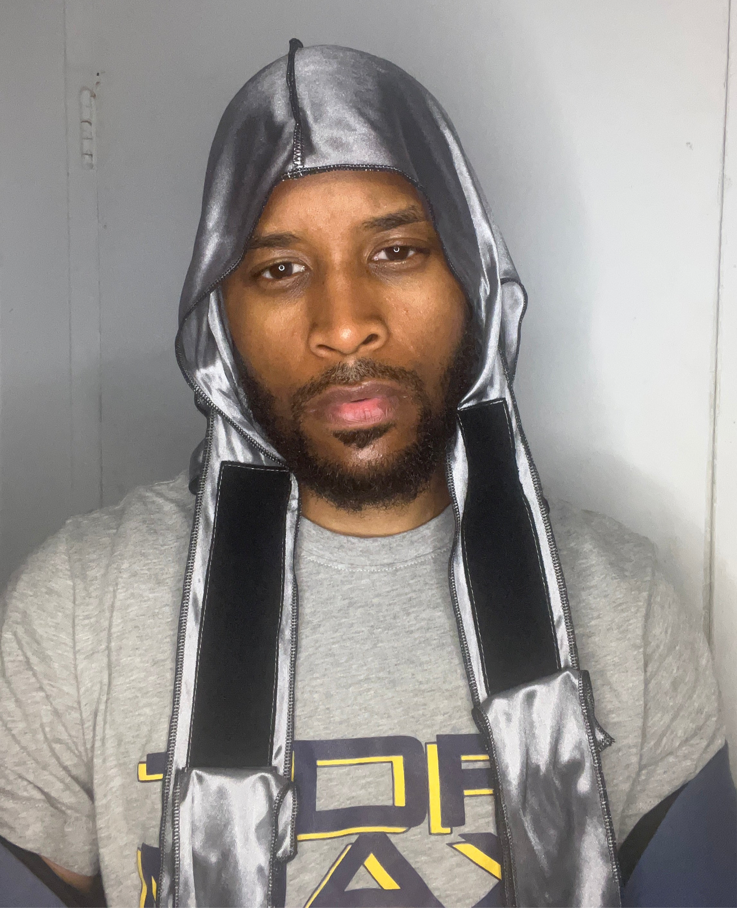 Superchill ™ No-Tie Durag SILKY (Solar Drift + Carbon Steel) 2 pack