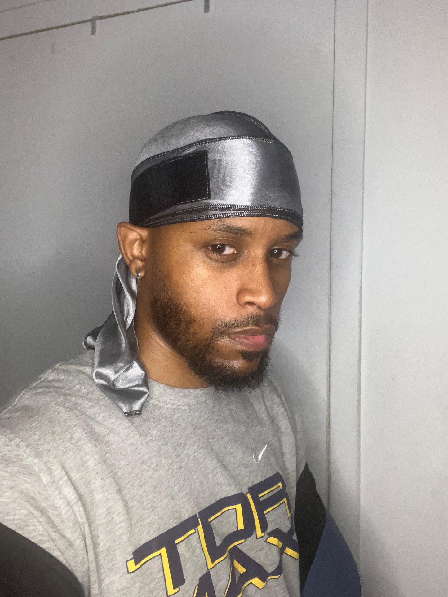 Superchill ™ No-Tie Durag SILKY (Solar Drift + Carbon Steel) 2 pack