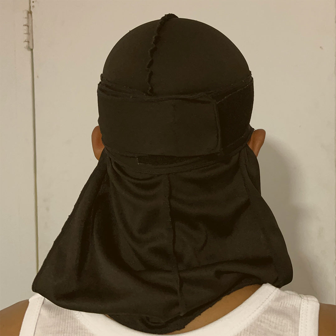Superchill ™ No-Tie Durag ATHLETIC (Black)