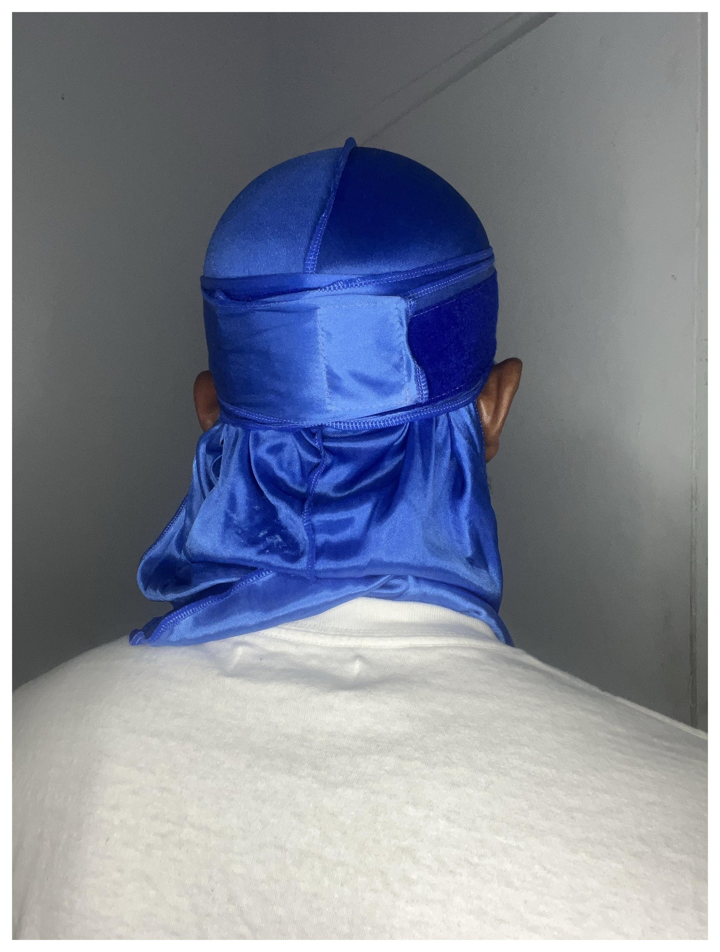Superchill ™ No-Tie Durag
SILKY (Static Blue)
