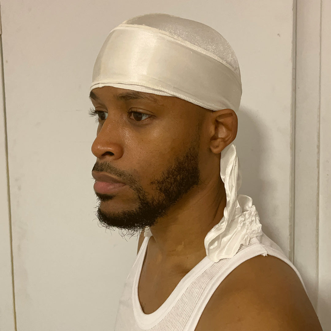 Superchill ™ No-Tie Durag
SILKY (White)