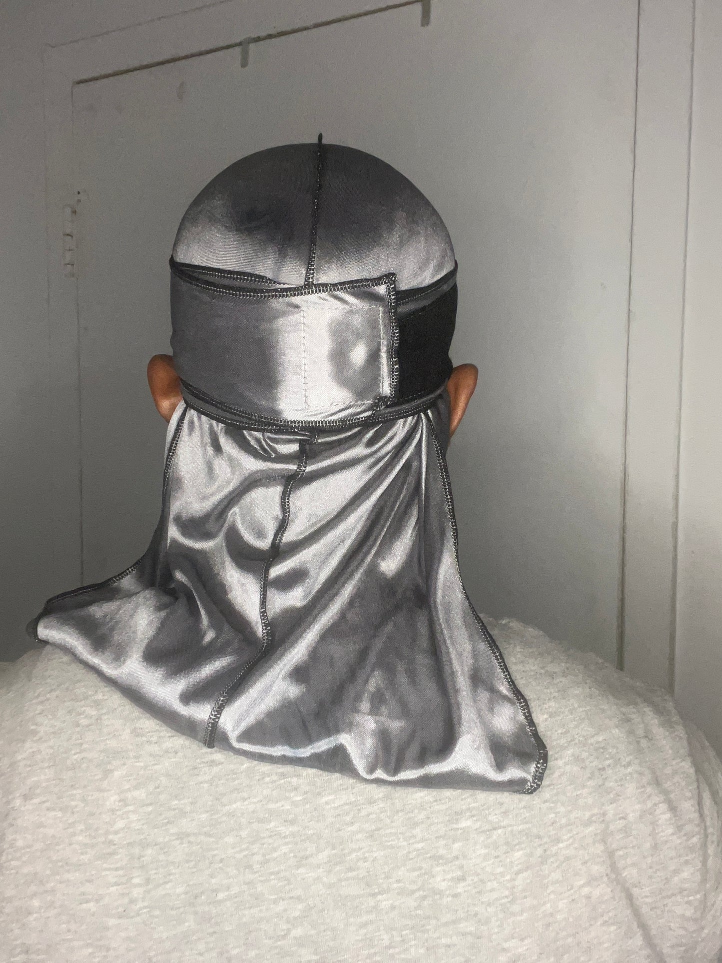 Superchill ™ No-Tie Durag  SILKY (Solar Drift + Carbon Steel) 2 pack