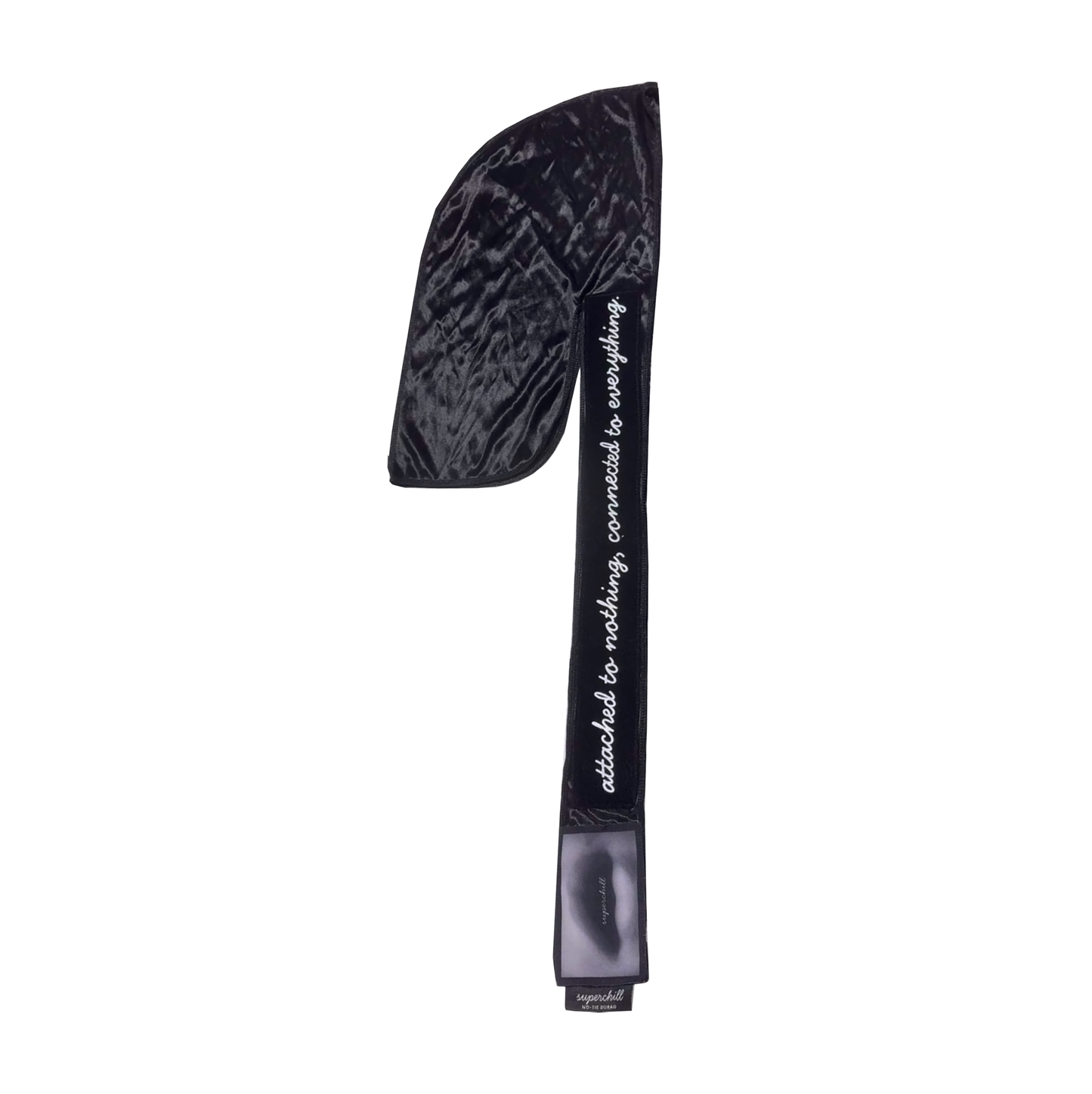 Superchill ™ Whisper Logo No-Tie Du-rag (attached to nothing, connected to everything ™ )