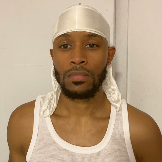 Superchill ™ No-Tie Durag
 SILKY (White)